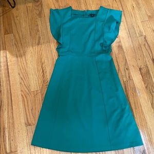 Ann Taylor Green Midi Dress - Like New